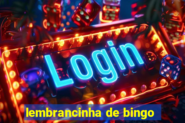 lembrancinha de bingo